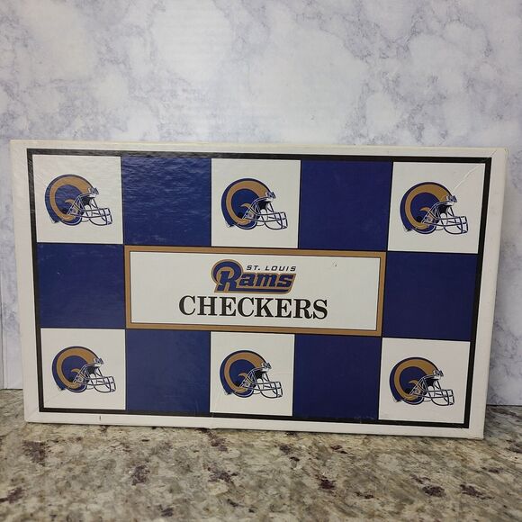 Vintage ST. LOUIS RAMS vs 49ers Checkers Game Set Rare! - Picture 1 of 16
